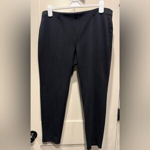 Pure Jill Tapered Ankle Pull On Pants Black Women's Petite Large EUC!